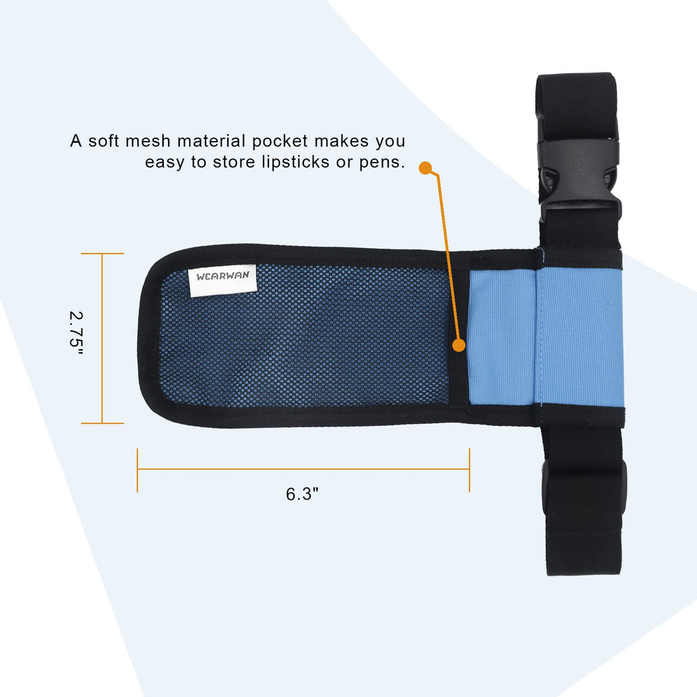Interior pocket and back mesh pocket for organization