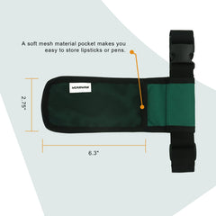 Inside pocket and back mesh pocket for WEARWAN holster (dark green)