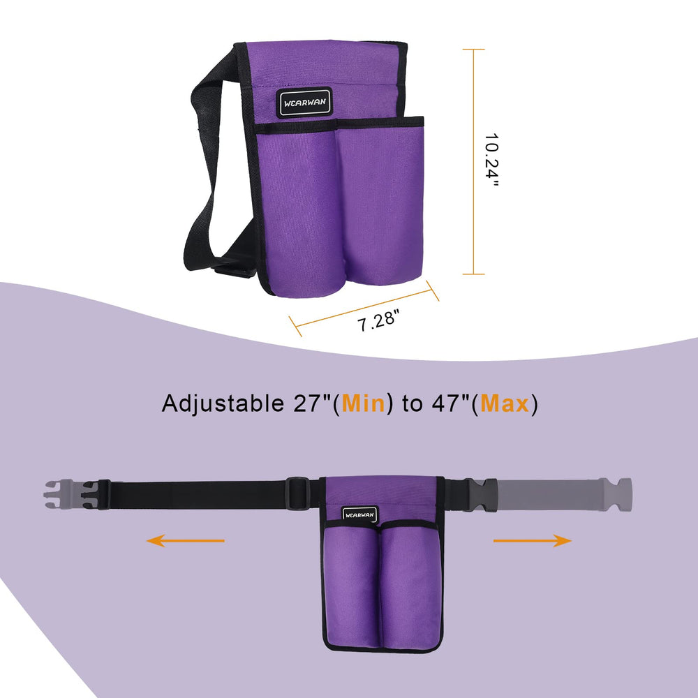 Adjustable nylon waist strap on wearwan Holster in 2B-Purple