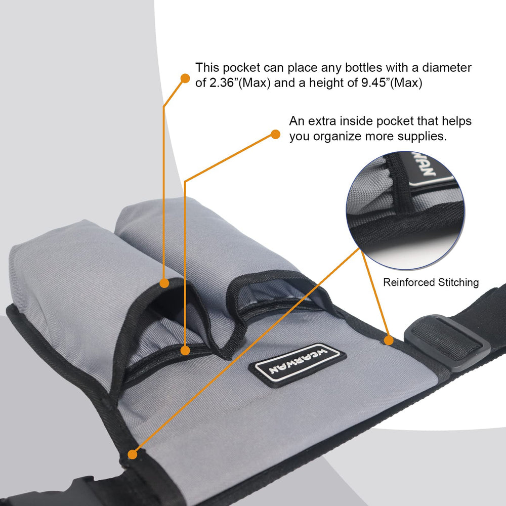 Close-up of durable oxford fabric material on the holster