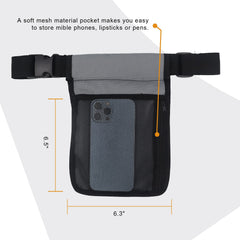 Inside pockets and soft mesh back pocket for organization