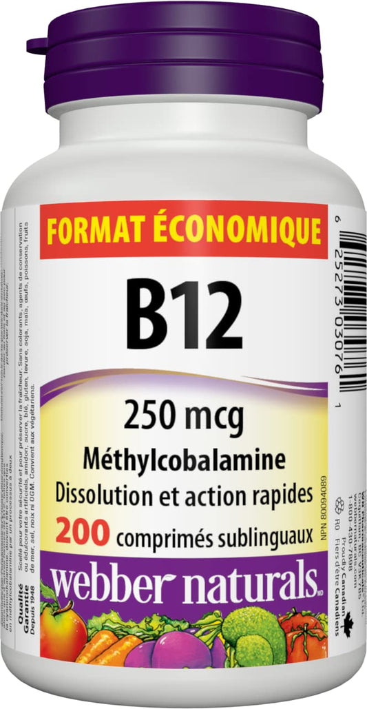 Close-up of cherry-flavored quick-dissolve B12 tablets