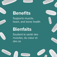 Webber Naturals logo with magnesium supplement text