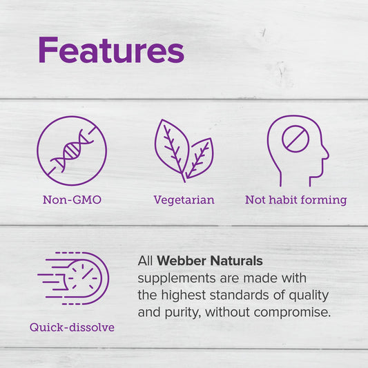 Webber Naturals Melatonin 5 mg packaging and box