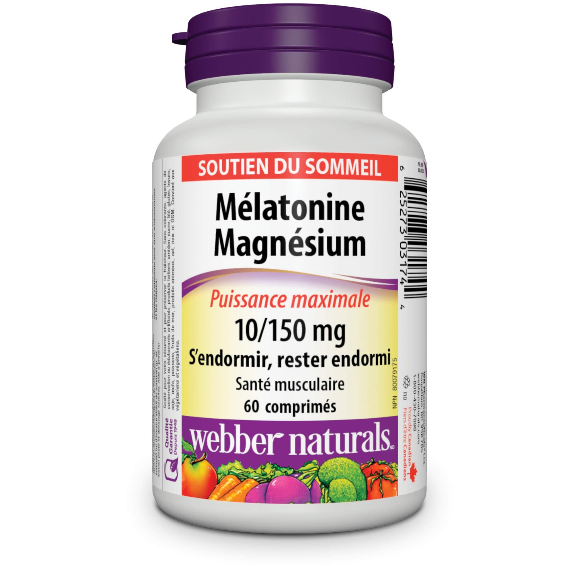 Vegan sleep support supplement by Webber Naturals