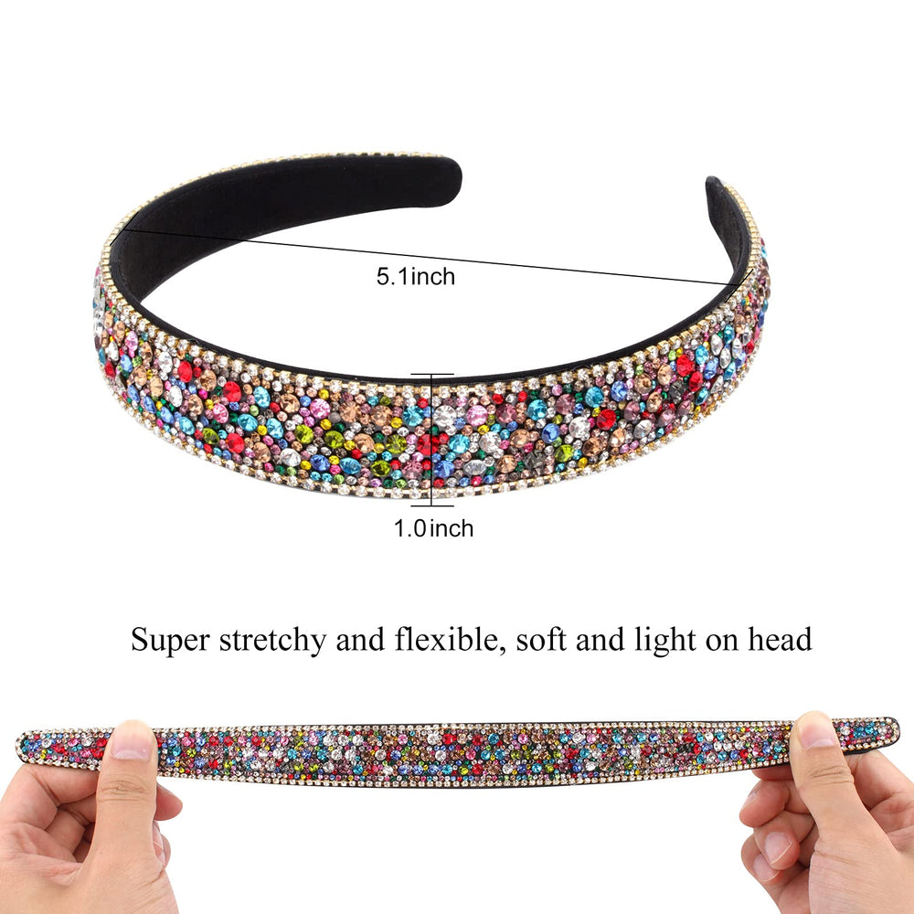 Wecoe rhinestone headband is lightweight and secure for comfortable wear.
