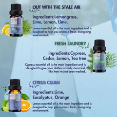 Six 10ml Clean Linen blend bottles in set