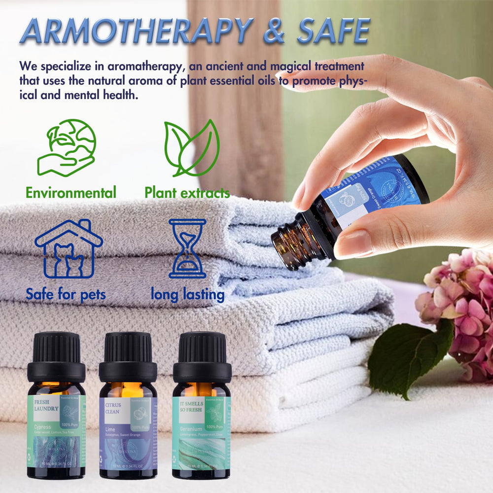 Diffuser releasing Wecona essential oil aroma