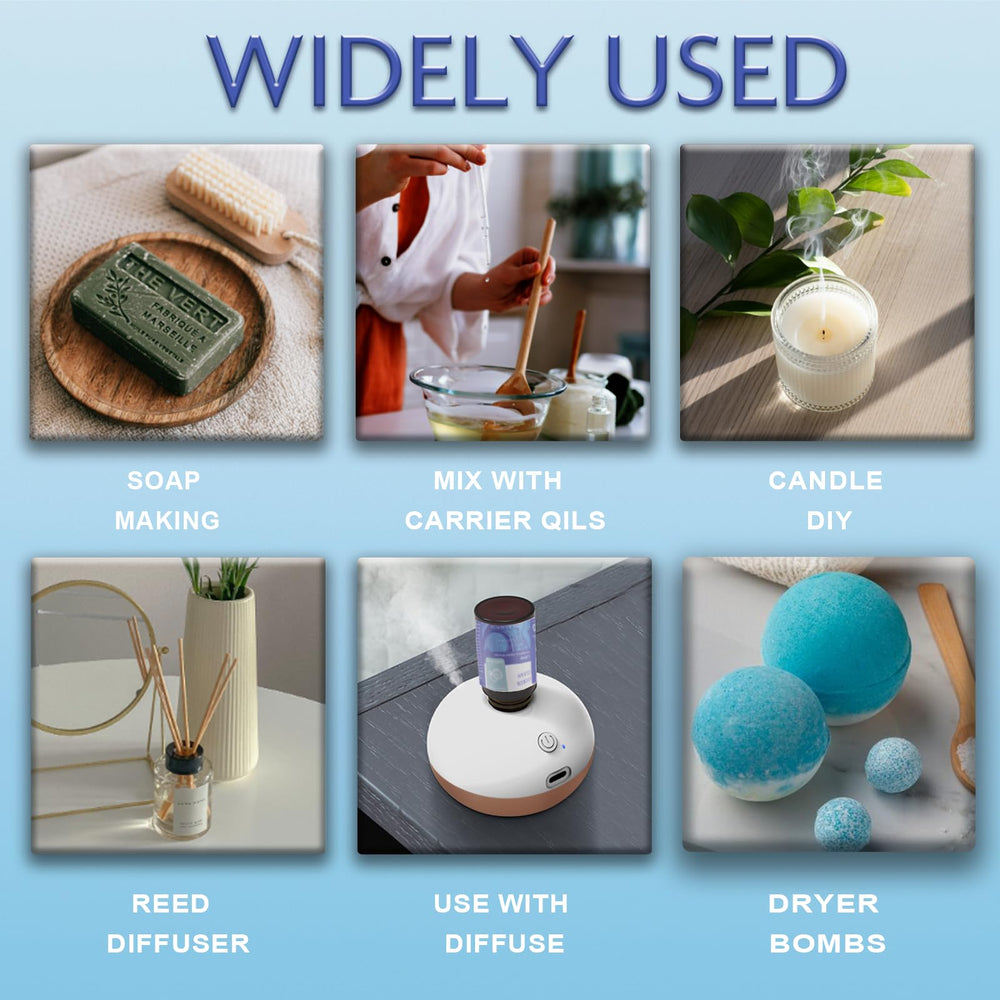Wool dryer balls scented with essential oil