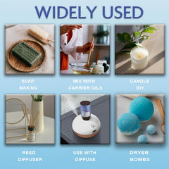 Wool dryer balls scented with essential oil