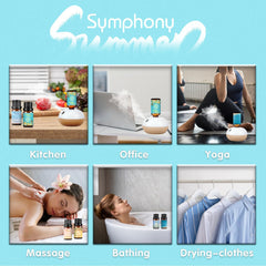 Essential oils in a diffuser setup for home use