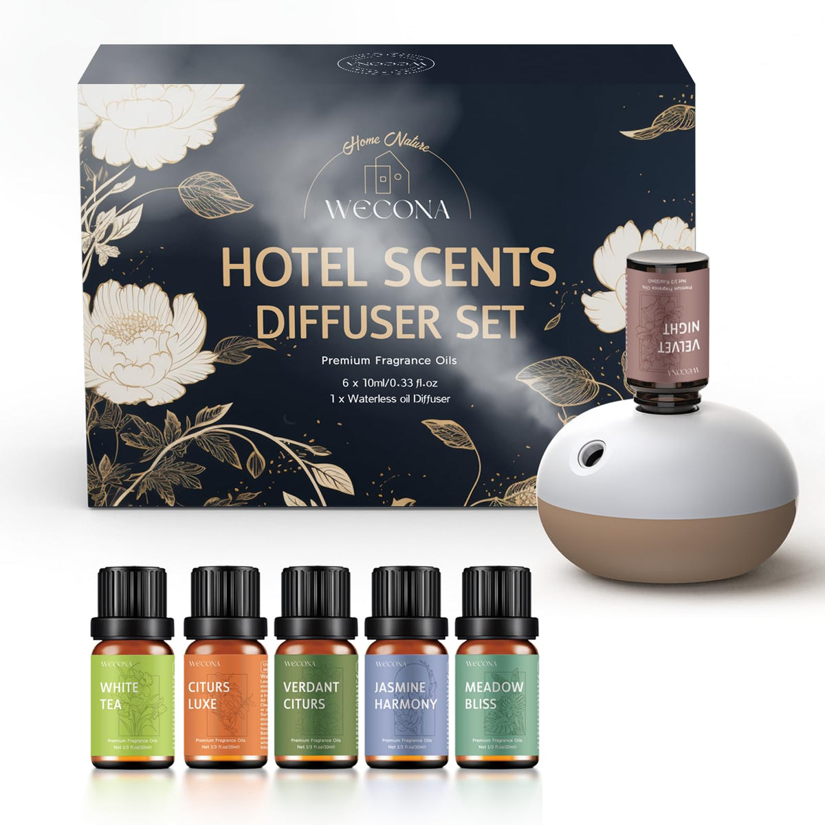 Wecona waterless rechargeable scent diffuser with compact design