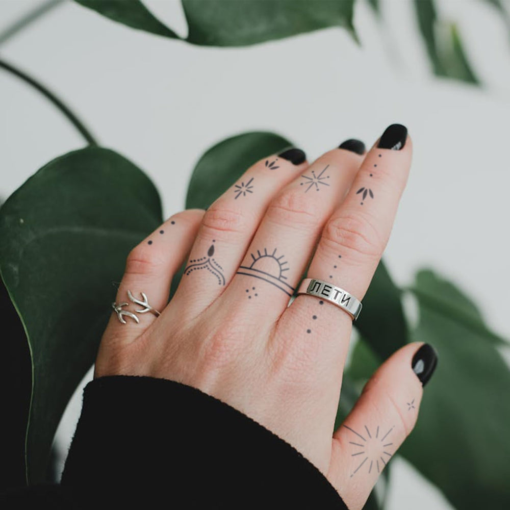 WEEKINK hand tattoo stickers with butterfly motif for delicate, realistic accents