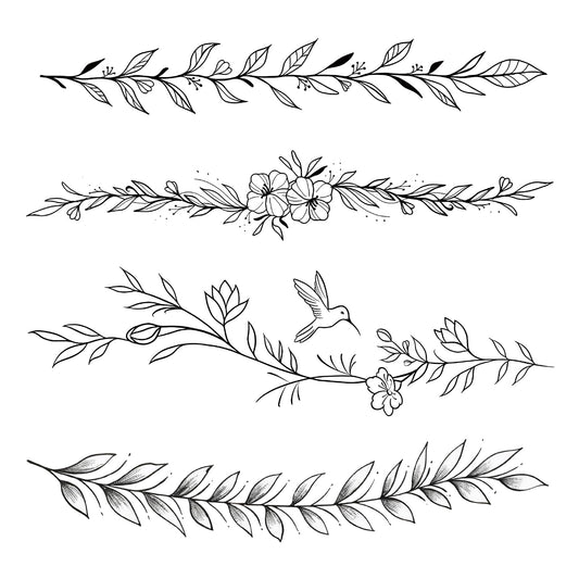 WEEKINK Vine Leaf wrap tattoo on wrist for everyday wearable beauty