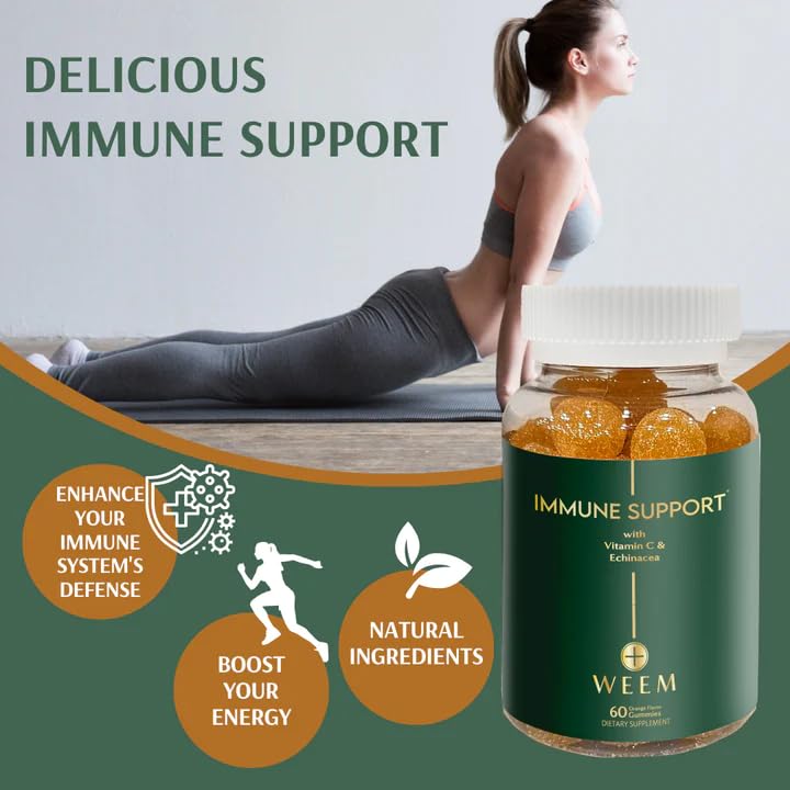 Gummy fruit-flavor WEEM Immune Support Gummies