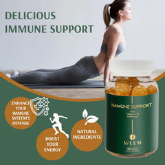 Gummy fruit-flavor WEEM Immune Support Gummies