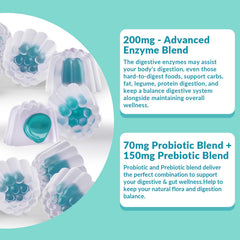 Packaging box and bottle of WEEVIT Digestive Enzymes Gummies