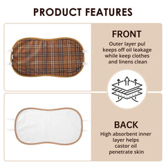 Soft inner fabric layer of castor oil pack wrap