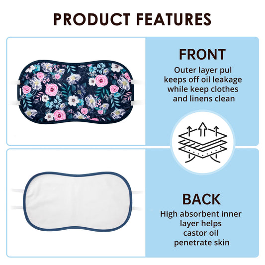 Soft inner fabric layer of castor oil pack wrap