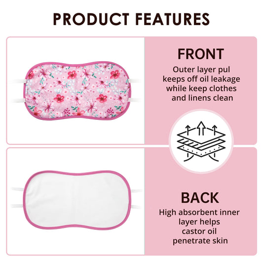 Leak-proof outer PUL layer of castor oil pack wrap