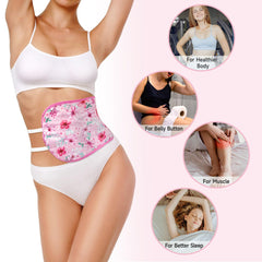 Extra-long adjustable strap on castor oil liver pack