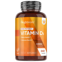 WeightWorld Vegan Vitamin D3 5000 IU bottle label
