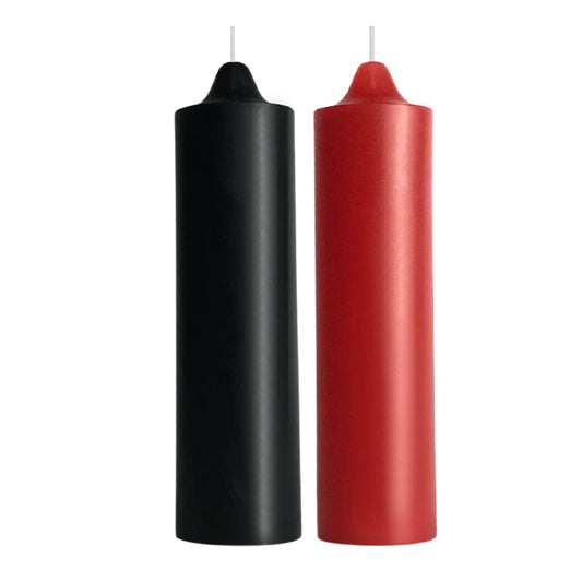 WEIHAI 2-pack low-temperature candles in black and red