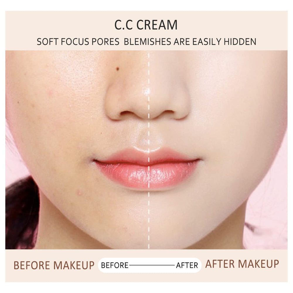 Weispo CC Cream swatches in Natural Color and Ivory Color for matching.