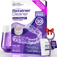 Weiss Naturals Retainer Cleaner packaging front