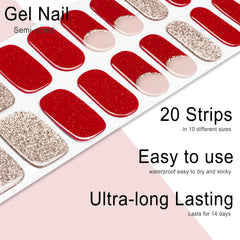WEKCEKCEK long-lasting gel nail wraps shine through daily wear