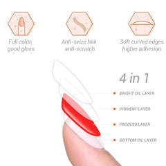 WEKCEKCEK nail file and wooden stick included for easy prep