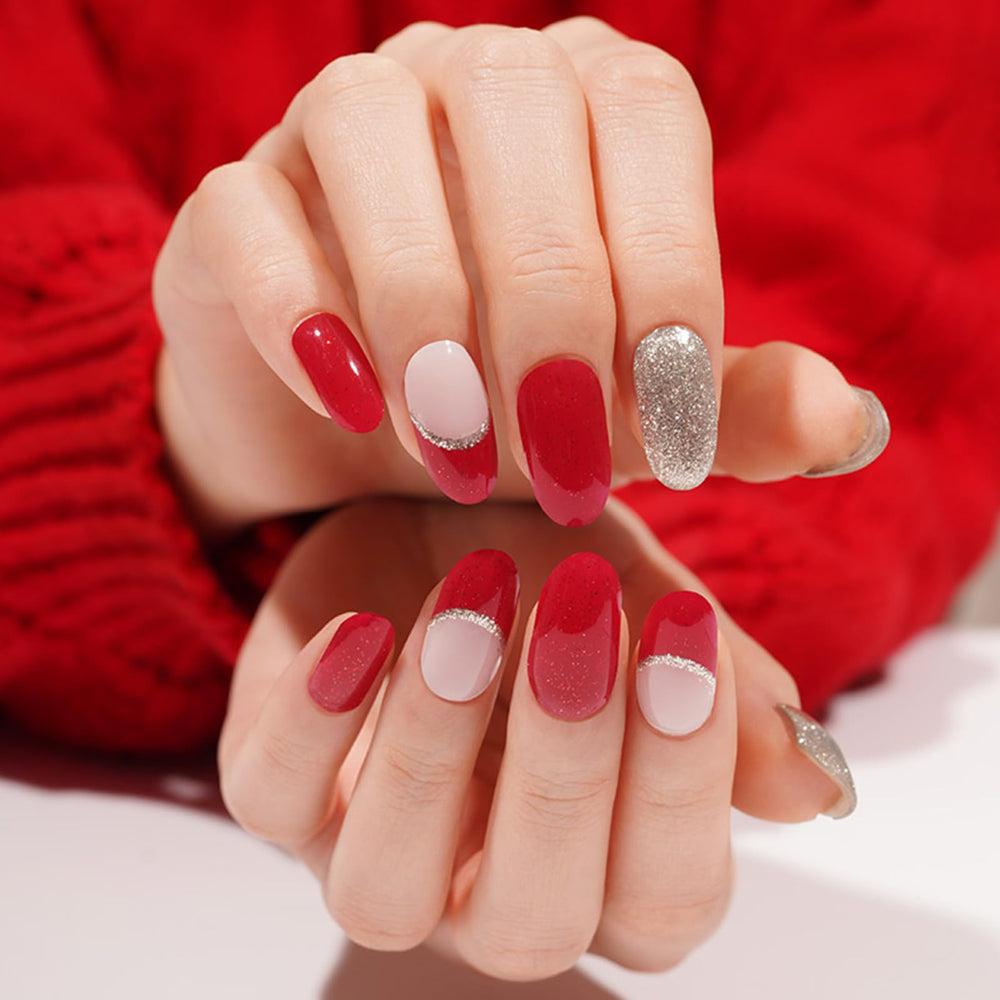 WEKCEKCEK UV-lamp compatible nail wraps for versatile at-home use