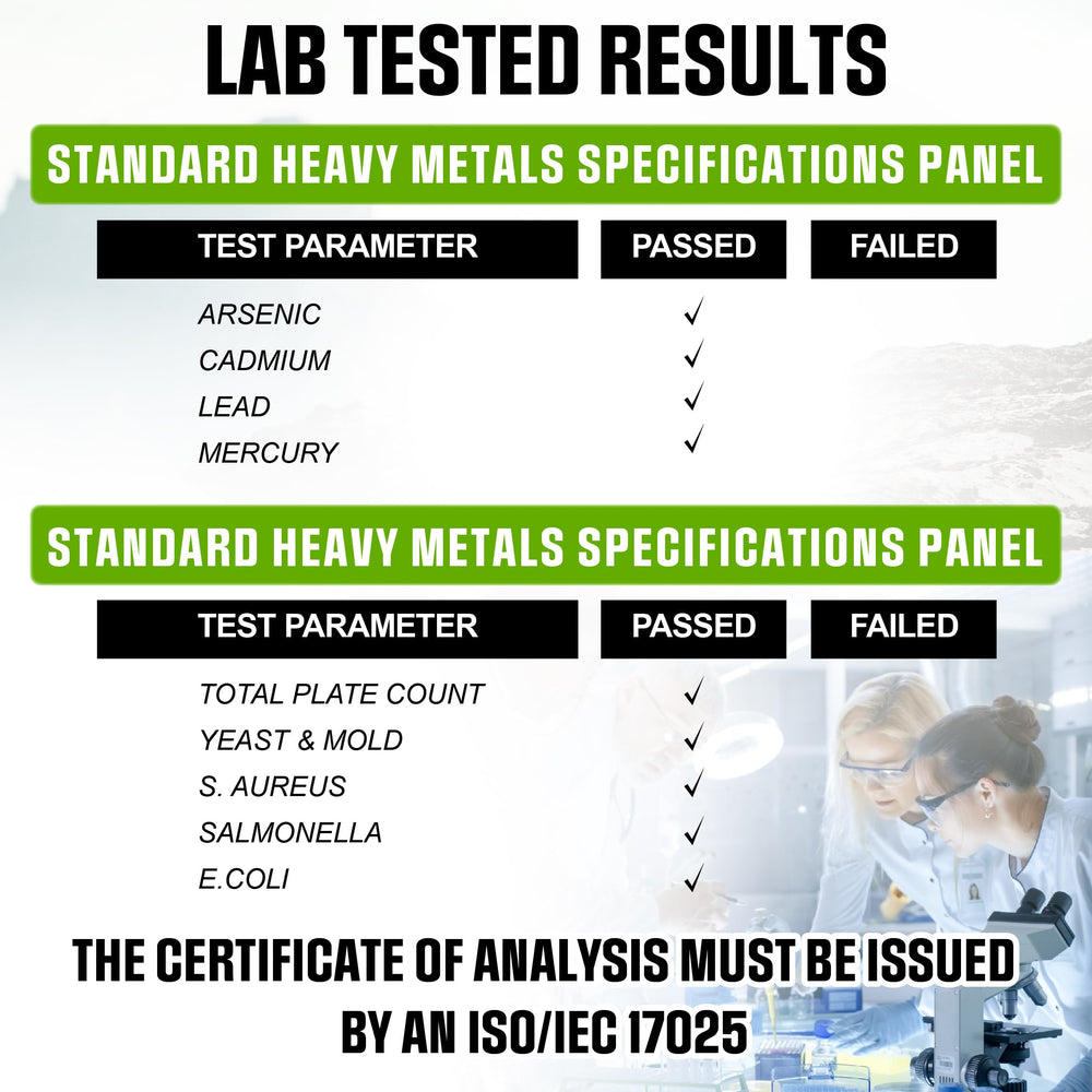 Third-party tested at USA-verified lab