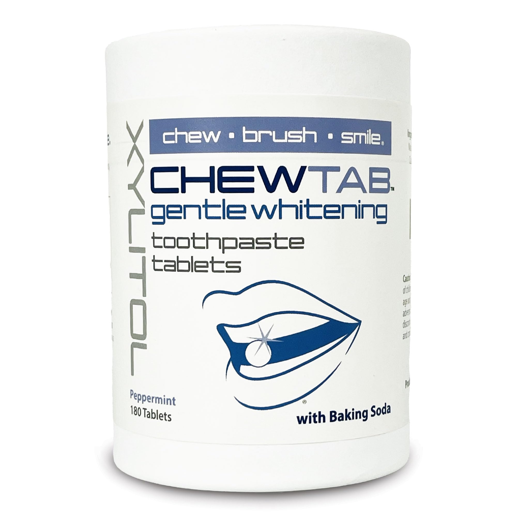 Weldental Chewtab Peppermint 180-count refill – front view