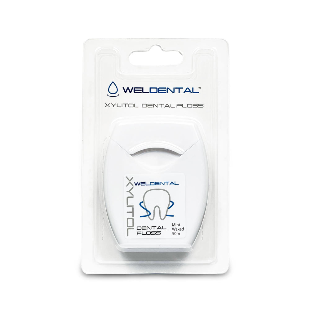 Weldental Xylitol Dental Floss 50m (4-pack) – mint flavor, PFAS-free