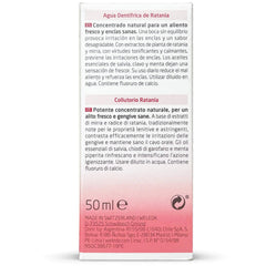 Close-up of Weleda Mouthwash 50mL bottle label