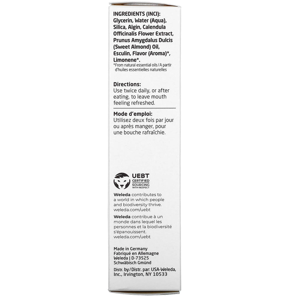 Weleda Fluoride-Free Kids Toothpaste packaging