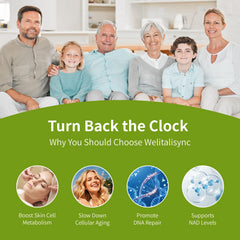 Triple-action anti-aging complex of NR, resveratrol and quercetin