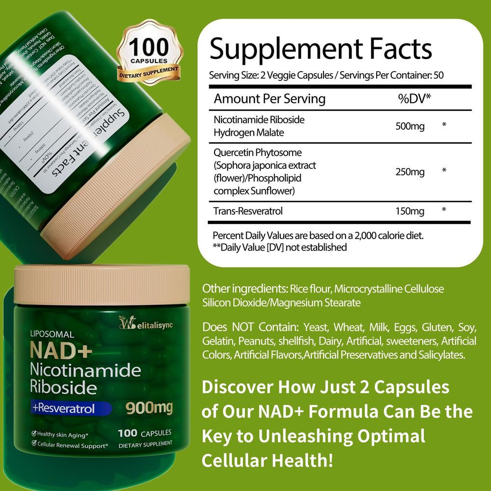 NAD+ capsules for Welitalisync supplement