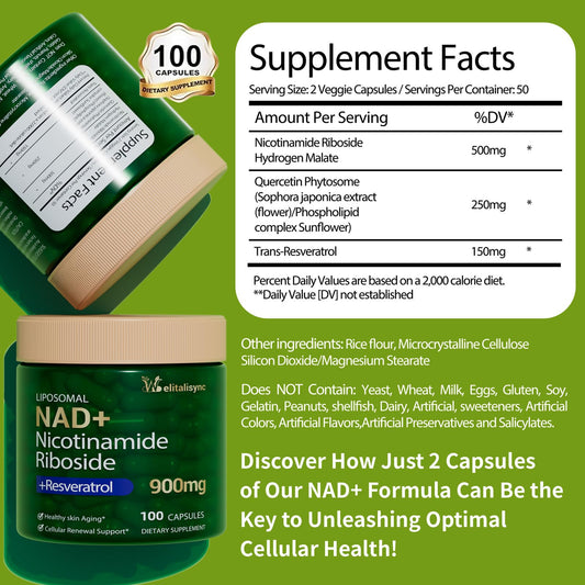 NAD+ capsules for Welitalisync supplement