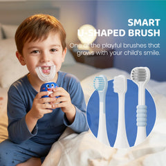 Cute cartoon shark design on toothbrush