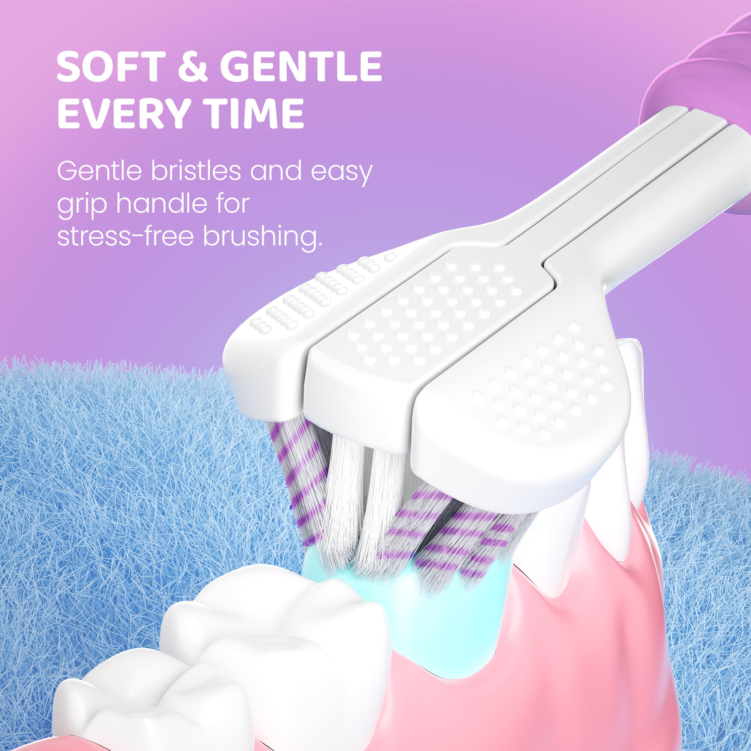 Toothbrush used during bath time showcasing IPX7 waterproofing