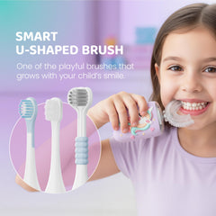 Close-up of soft bristles protecting enamel