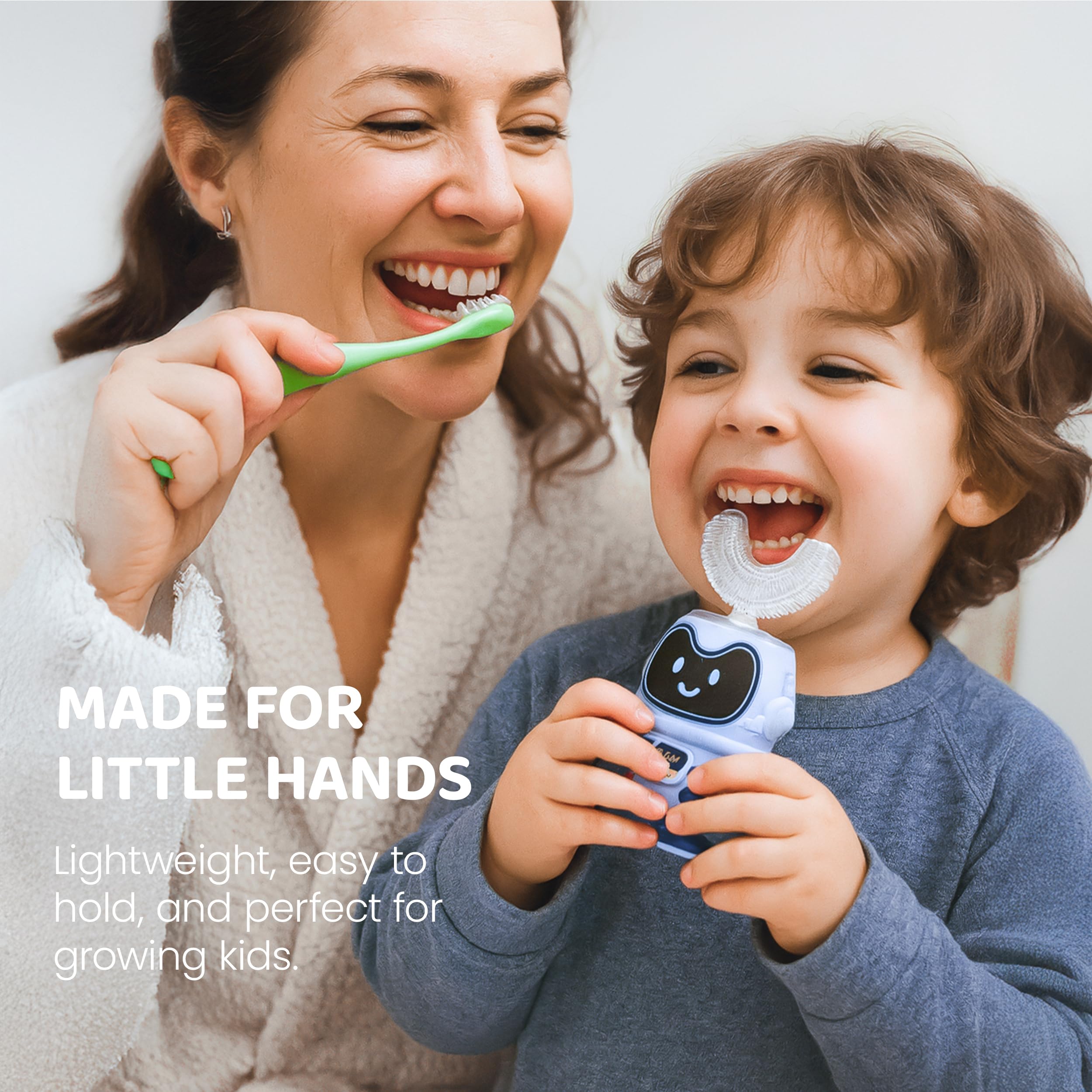 Soft bristle brush heads for gentle cleaning