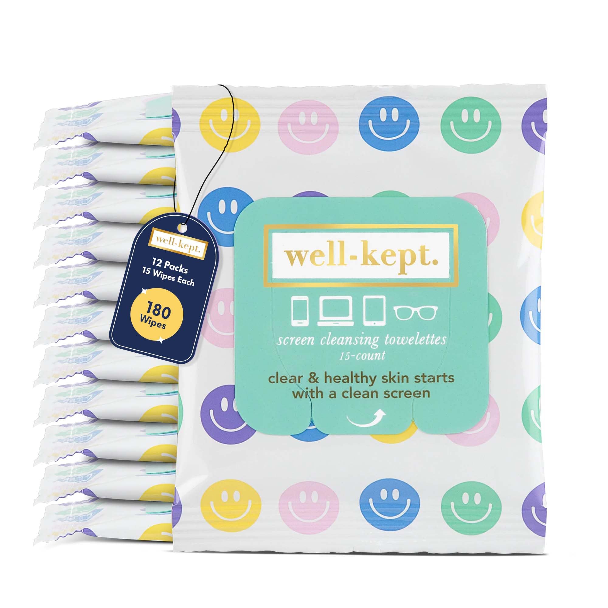 Well-Kept Wipes 12-pack resealable pouch front view