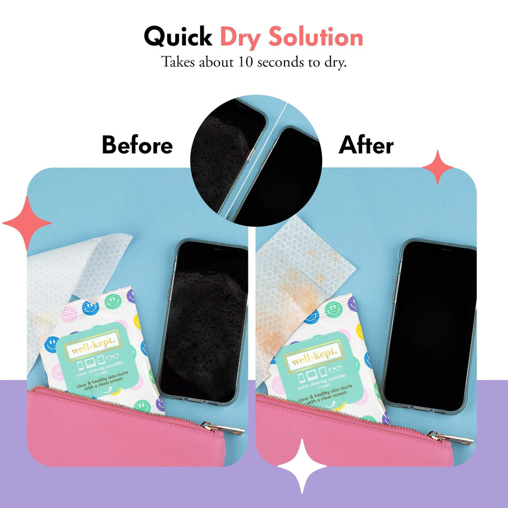 Coated lenses safely cleaned with Well-Kept wipes