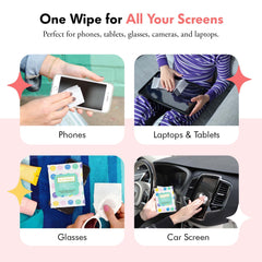 Rainbow-striped Well-Kept wipes pack