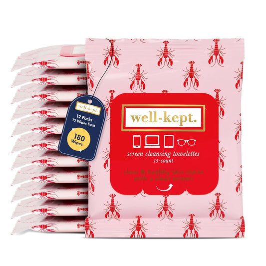Front view of Well-Kept Wipes 12-pack