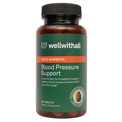 WellWithAll Blood Pressure Support bottle on white background
