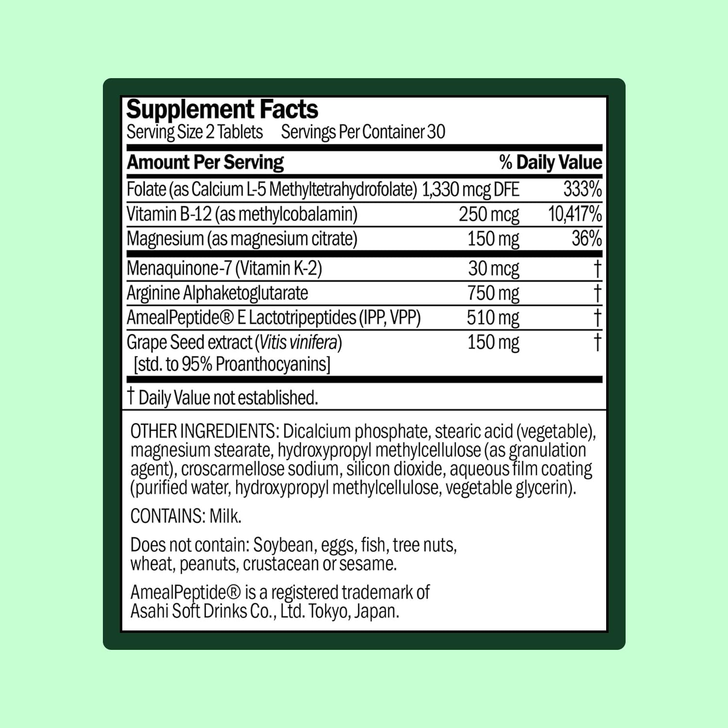 Magnesium ingredient shown for WellWithAll Blood Pressure Support